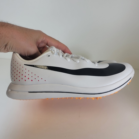Size 8.5 Men Nike Triple Jump Elite 2 Rawdacious Track Field White Spikes AO0808 - Picture 6 of 11